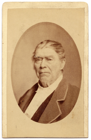 John Jacob Mayer. Print in possession of Nancy (DeVoe) Webert. On reverse: Wright's New Photographic Gallery, Terre Haute, Indiana.