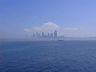 Seattle in fog from West Seattle