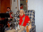 Grandpa with Pepper and accordion player in the background